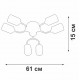 Потолочная люстра Vitaluce V2823-1/6PL V2823