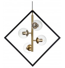 Подвесная люстра Indigo 13005/A/4P Black Faccetta