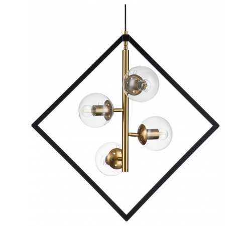Подвесная люстра Indigo 13005/A/4P Black Faccetta
