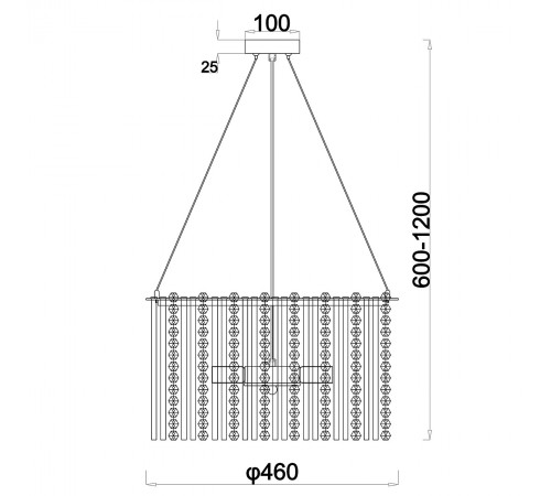 Подвесная люстра Escada 2104/6S Astley