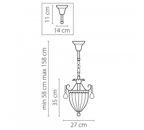 Подвесной светильник Osgona 790031 Schon