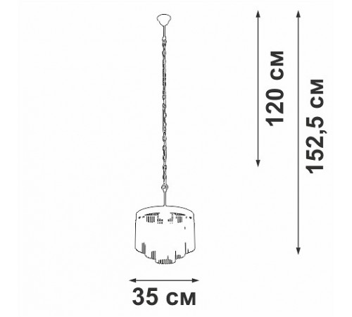 Подвесная люстра Vitaluce V53570-8/7 V53570