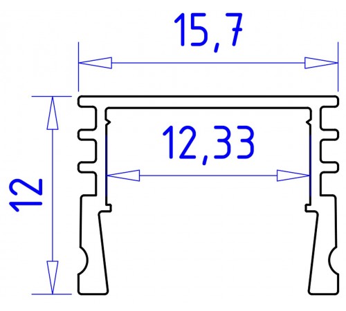 Профиль накладной Ambrella Light GP1750WH GP