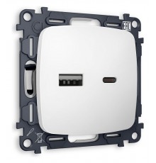 Розетка 2хUSB type A и C без рамки Ambrella Volt MO131010 Quant