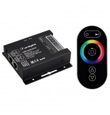 Контроллер-регулятор цвета RGBW с пультом ДУ Arlight 023322 VT-S17