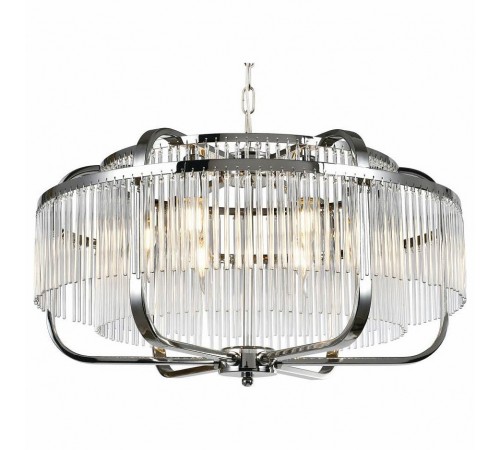 Подвесная люстра iLamp P9574-6 CR+CL Qeens