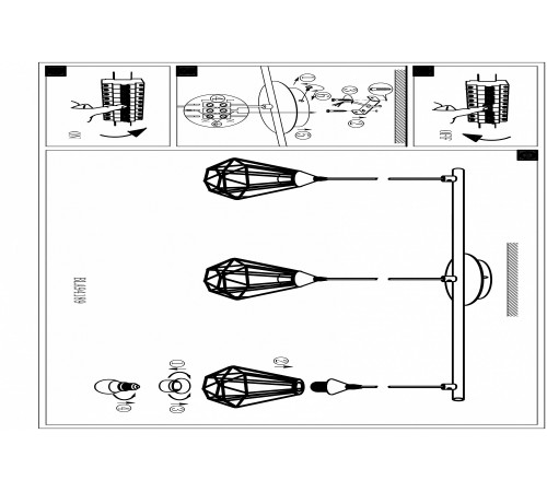 Подвесной светильник Eglo 94195 Tarbes