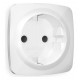 Накладка для розетки с заземлением и со шторками Ambrella Volt OP1070 Quant