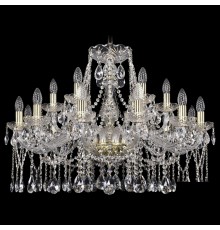 Подвесная люстра Bohemia Ivele Crystal 1413/12+6/300/G 1413