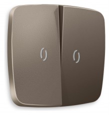 Клавиши для выключателя двухклавишного c подсветкой Ambrella Volt OP6340 Quant