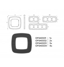 Рамка на 2 поста Ambrella Volt OF640532 Coint