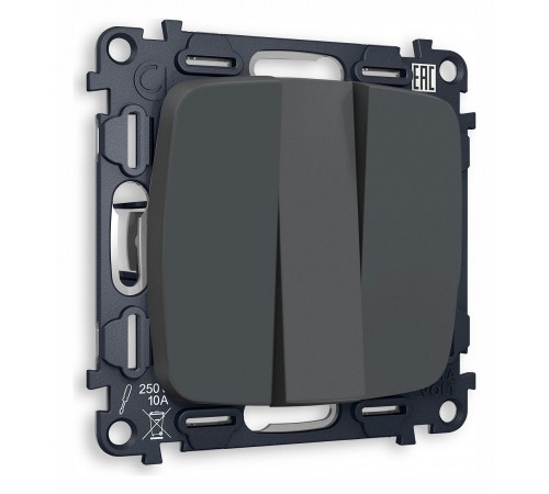 Выключатель трехклавишный без рамки Ambrella Volt MO905010 Quant