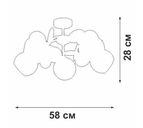 Люстра на штанге Vitaluce V2058-0/5PL V2058
