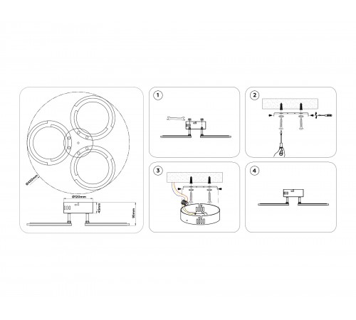 Потолочная люстра Ambrella Light FA8942 FA