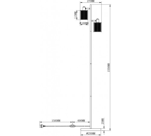 Торшер Moderli V3061-2F Suspent
