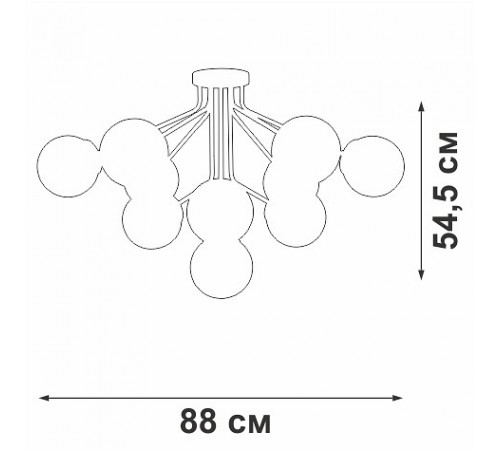 Потолочная люстра Vitaluce V42870-8/10PL V42870