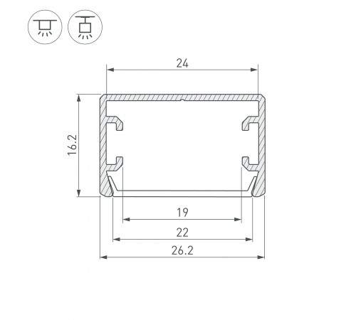 Профиль универсальный Arlight 033295 PLS-LOCK