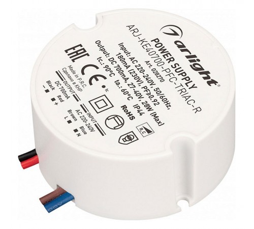 Блок питания с проводом Arlight 028270 ARJ
