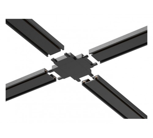 Соединитель X-образный для треков накладных Aployt APL.0181.00.06 Magnetic track 48