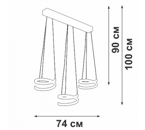 Подвесной светильник Vitaluce V3047-0/3S V3047
