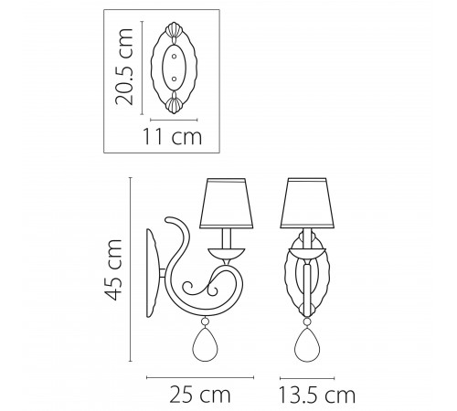 Бра Osgona 693614 Ricerco
