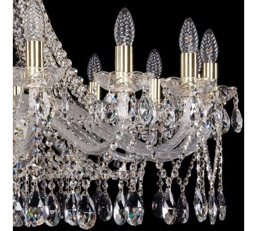 Подвесная люстра Bohemia Ivele Crystal 1413/16/360/G 1413