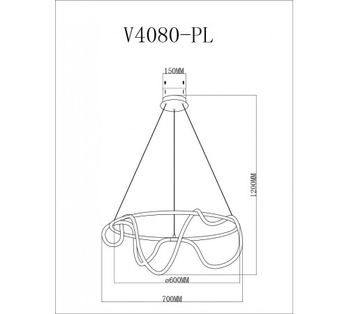 Подвесной светильник Moderli V4080-PL TRUE