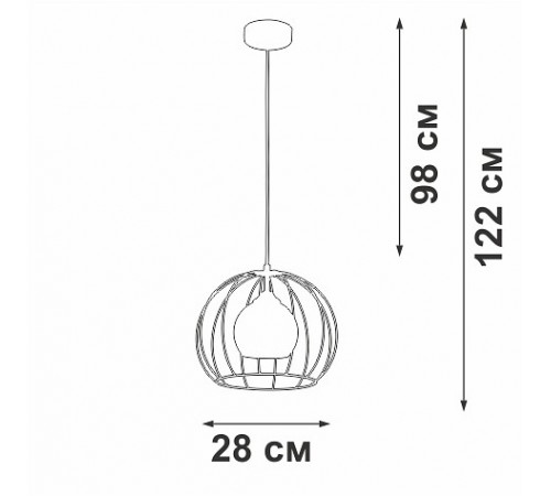 Подвесной светильник Vitaluce V3098-1/1S V3098