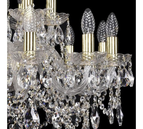 Подвесная люстра Bohemia Ivele Crystal 1411/12+6/240/G 1411