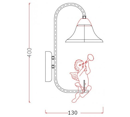 Бра Escada 10169/1A Angel