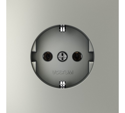 Розетка с заземлением, без рамки Voltum VLS040105 S70