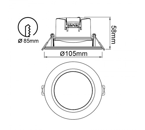 Встраиваемый светильник Mantra 8849 Yucatan
