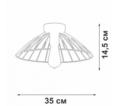 Накладной светильник Vitaluce V3036-1/1PL V3036