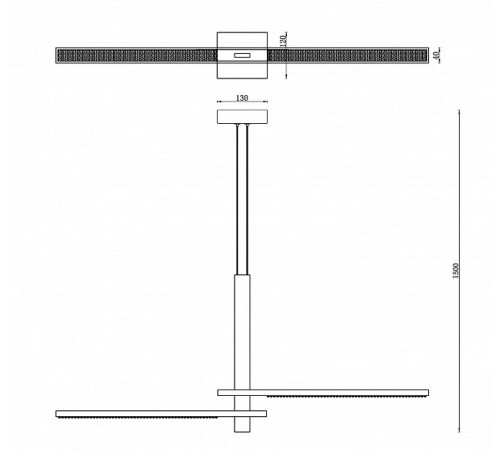 Подвесной светильник iLedex 4722-97 MBK Vision