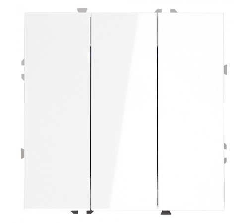 Выключатель трехклавишный без рамки Voltum VLS030101 S70