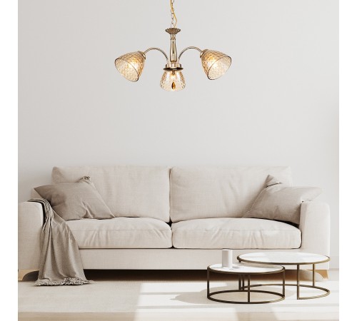 Подвесная люстра Escada 658/3PL Gold Freesia