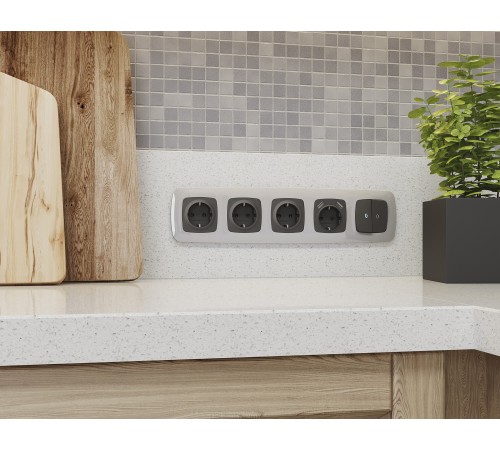 Рамка на 5 постов Ambrella Volt OF140405 Ecta