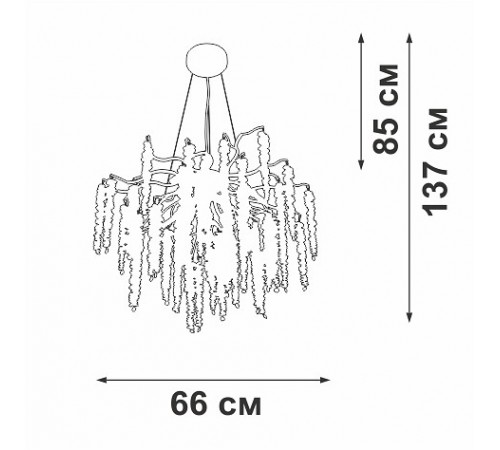 Подвесная люстра Vitaluce V2855-9/7S V2855