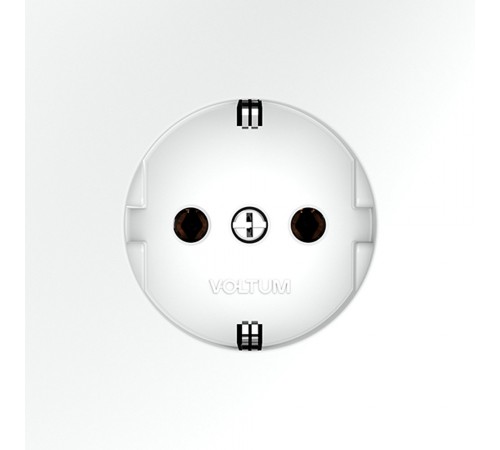 Розетка с заземлением, без рамки Voltum VLS040102 S70
