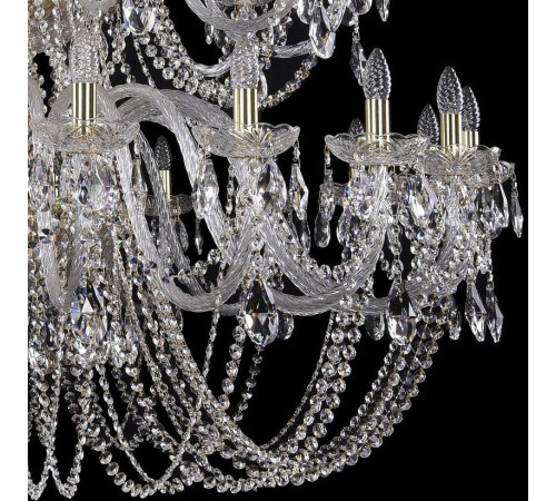 Подвесная люстра Bohemia Ivele Crystal 1402/20+10+5/530/h-206/3d/G 1402