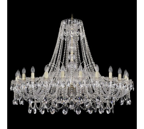 Подвесная люстра Bohemia Ivele Crystal 1411/24/460/G 1411