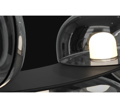 Светильник подвесной Crystal Lux BOSQUE SP7 L3000 BLACK/TRANSPARENT