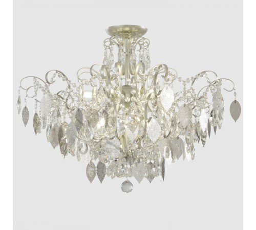 Светильник потолочный Crystal Lux ESMIRALDA PL9 SILVER