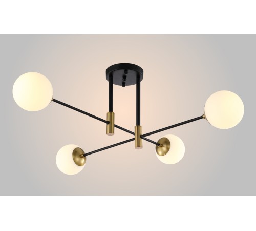 Светильник потолочный Crystal Lux FIDEL PL4 BLACK