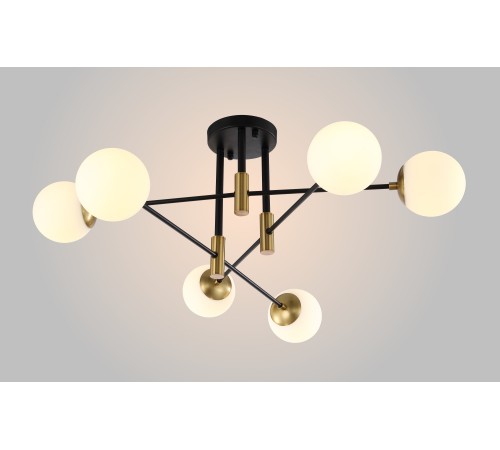 Светильник потолочный Crystal Lux FIDEL PL6 BLACK