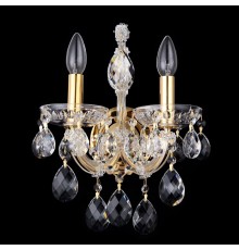 Бра Crystal Lux ISABEL AP2 GOLD/TRANSPARENT