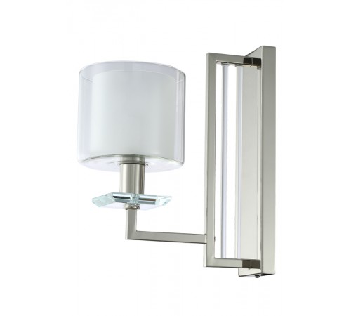 Бра Crystal Lux NICOLAS AP1 NICKEL/WHITE