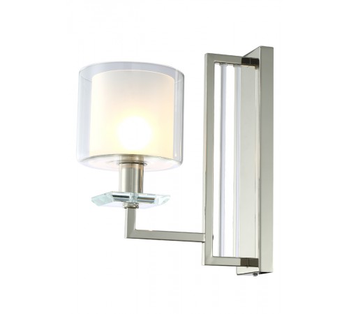 Бра Crystal Lux NICOLAS AP1 NICKEL/WHITE