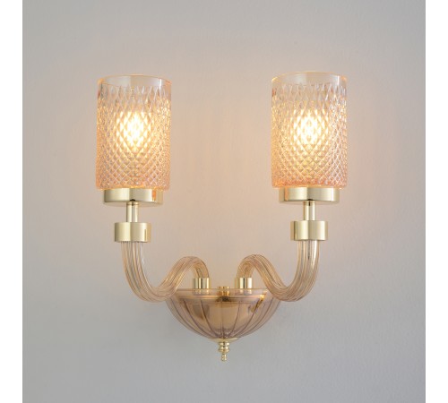 Бра Crystal Lux SILVESTRO AP2 AMBER
