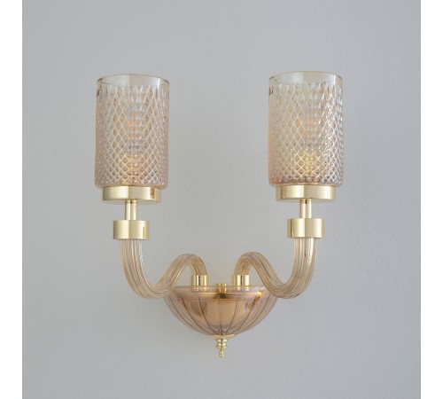 Бра Crystal Lux SILVESTRO AP2 AMBER
